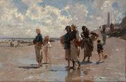 Henry Sargent The Oyster Gatherers of Cancale (mk18) china oil painting reproduction